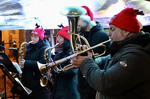 Bl&auml;ser auf dem Weihnachtsmarkt in Bad Langensalza