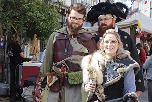 Gewandete beim Mittelalterstadtfest