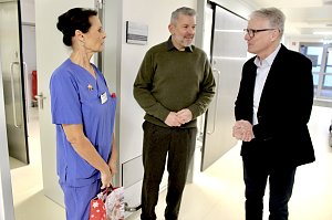 Besuch im Hufeland Klinikum Bad Langensalza am Weihnachtsmorgen