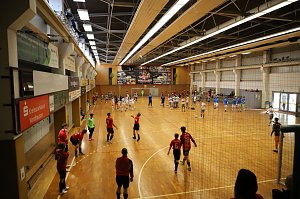 Ein Hallenturnier der Fu&szlig;baller der FSG 99 Salza