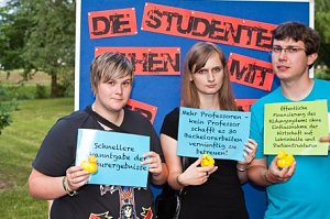Enten zum Streiken