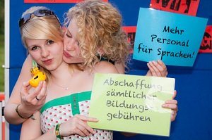 Enten zum Streiken