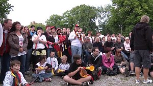 Fu&szlig;ballgucken auf dem Berg
