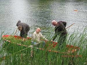 Arbeitseinsatz im Schwimmbad