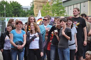 Public Viewing auf den Petersberg
