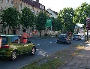 Korso in der Stadt