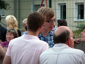Mit Kunden gefeiert