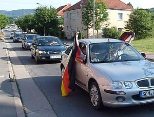 Wieder Autokorso