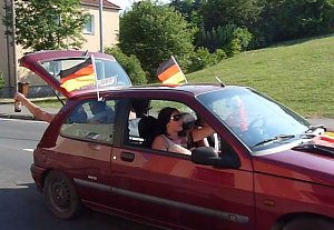 Wieder Autokorso