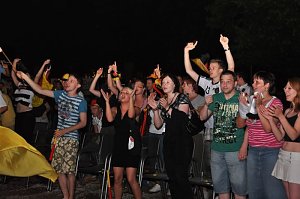 Public Viewing auf den Petersberg