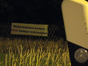 Protest in Sundhausen