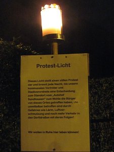 Protest in Sundhausen
