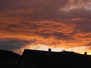 Abendsonne &uuml;ber Bleicherode