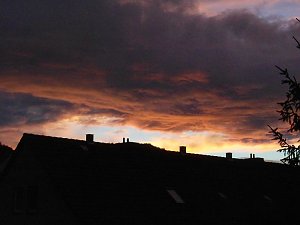 Abendsonne &uuml;ber Bleicherode