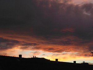 Abendsonne &uuml;ber Bleicherode