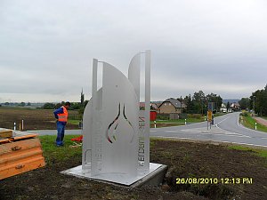 Pylone aufgesetzt