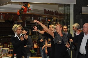 Geburtstagsfeier in der Galerie