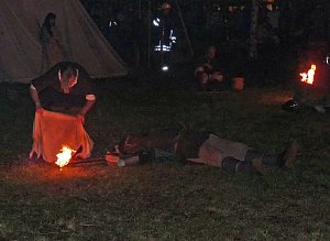 Feuerschau zum Bauernmarkt