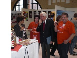 Besuch am Stand