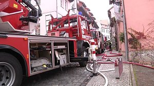 Brand in der Altstadt