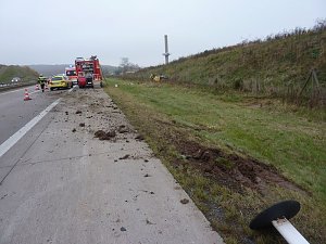 Unfall auf der A 38