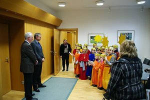 Sternsinger beim Minister