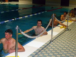 Fu&szlig;ball im Badehaus?