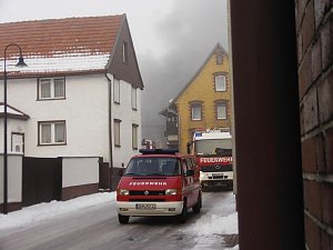 Feuer bei Nachbarn