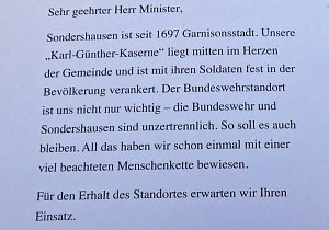 Unterschriftenaktion begonnen 