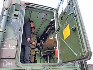 Zu Besuch in Kaserne