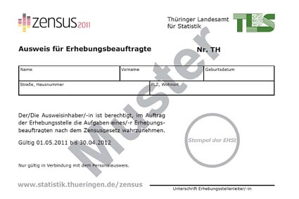 Bild: Zensus-Stichtag