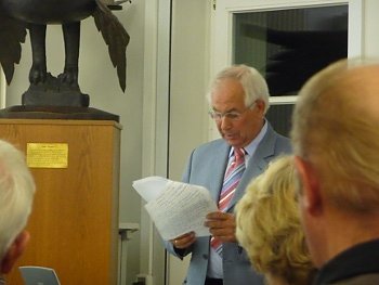 Bild: Hellstr&ouml;m beim Vortrag