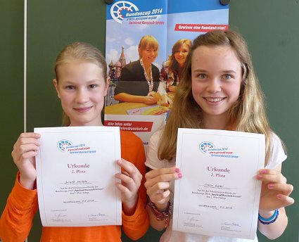 Bild: Juliane Neitzke und Clara Eisler erreichten Platz zwei