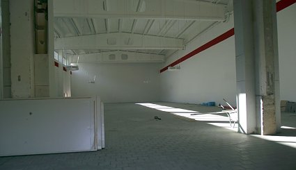 Bild: Blick in das Innere der Halle