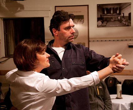 Bild: Uta Haase und Thomas Kohl in Trinke! Was klar ist!