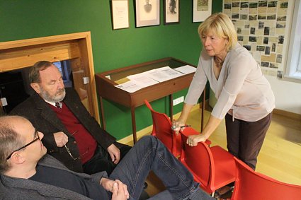 Bild: Die ehemalige Oberb&uuml;rgermeisterin Barbara Rinke sprach zusammen mit Dr.Kuhlbrodt &uuml;ber Oskar Cohn