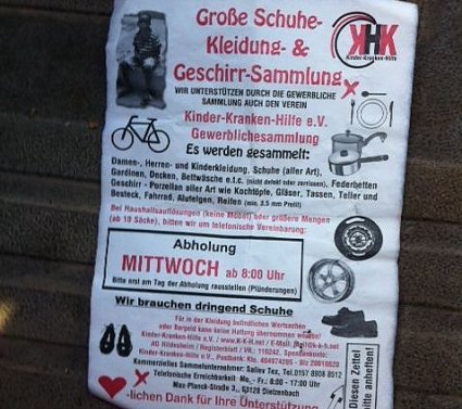 Bild: Handzettel