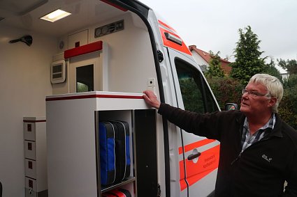Bild: Andreas Poppe plante die neuen Wagen zusammen mit seinen Rettungskr&auml;ften