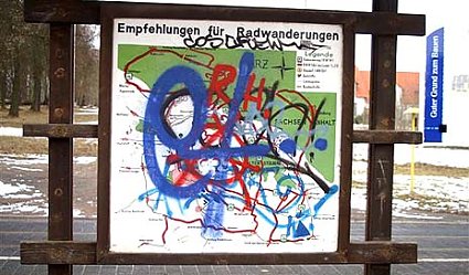 Bild: nnz-Leser-Foto: Arbeit vernichtet