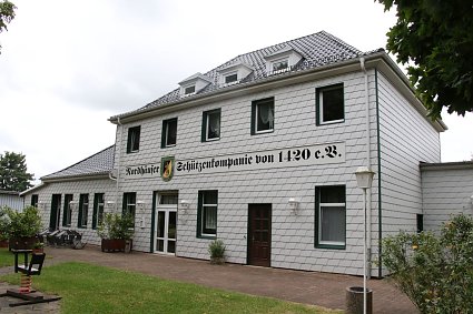 Bild: Im Jahr 1884 bezieht die Sch&uuml;tzenkompanie ihre neue Heimstatt am Rande Nordhausens
