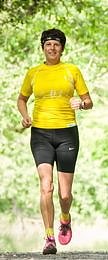 Ab Mitte M&auml;rz ist Lauftherapeutin Sabine Schr&ouml;der wieder im Stadtpark unterwegs (Foto: privat)