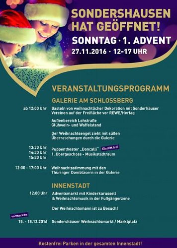 Sondershausen hat ge&ouml;ffnet! (Foto: Stadt Sondershausen)