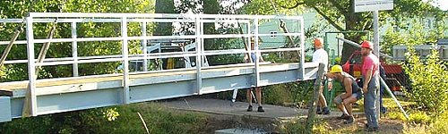Neue Br&uuml;cke in Nordhausen (Foto: nnz)