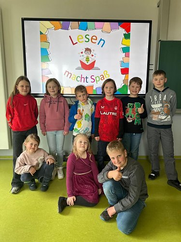 Die besten Vorleser der Grunschule in Werther. (Foto: Marietta Schr&ouml;ter)