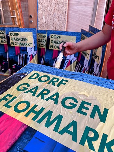 Plakat vom Garagenflohmarkt  (Foto: ssc)