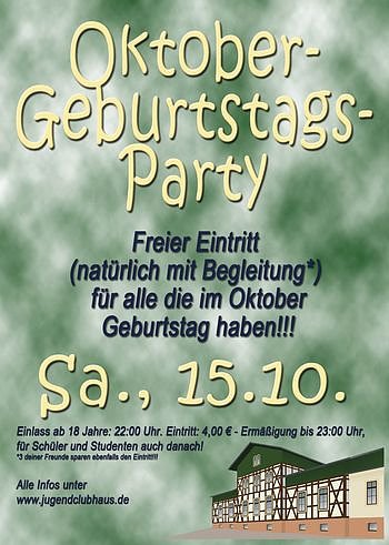 Bild: Party im Oktober