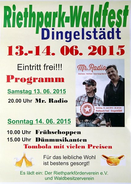 Bild: Plakat zum Fest in Dingelst&auml;dt