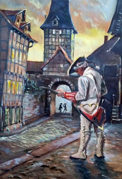 Bild: Stadtsoldat am Barf&uuml;&szlig;er Tor