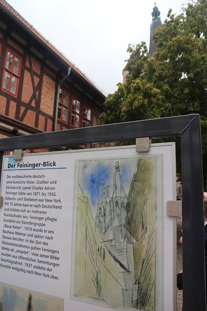Bild: Noch verdeckt dichtes Gr&uuml;n den "Feininger Blick"