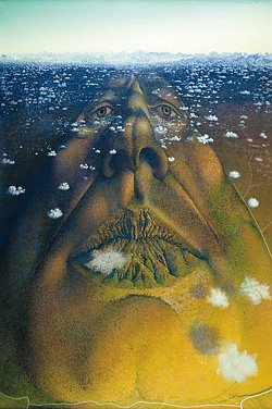 Bild: Rudolf Hausner - Adam Massiv, 1969